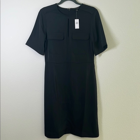 NWT Banana Republic Black Pocket Shift Dress - Size 6 - Picture 2 of 7